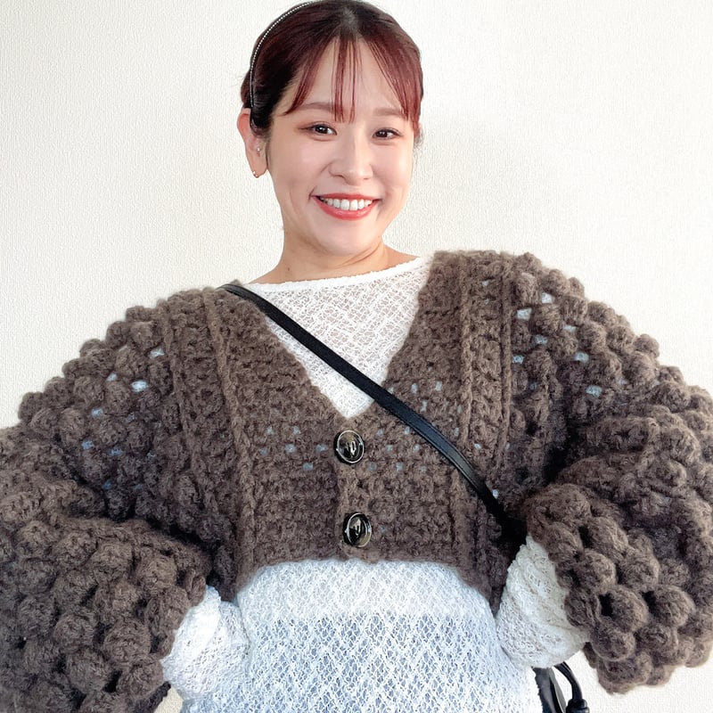 anytee キッドモヘア カーディガン 美品 Kid Mohair Cardigan 