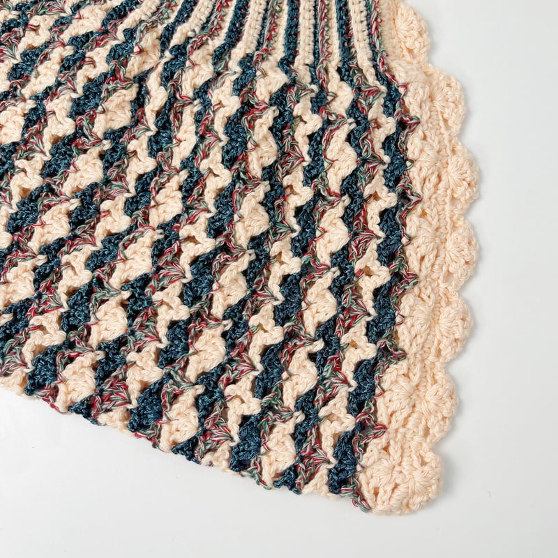 書籍掲載作品：ニュークロシェ】《編み物Kit》【かぎ針編み】メッシュ