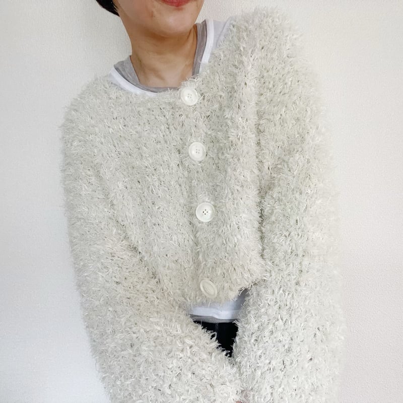 【美品】ファーファー 24SS グラニークロシェカーディガン かぎ編み（77） mqdefault.jpg