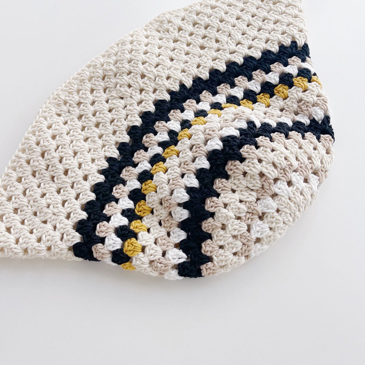 新品 Story mfg バケット ハット オーガニックコットン かぎ編み 帽子