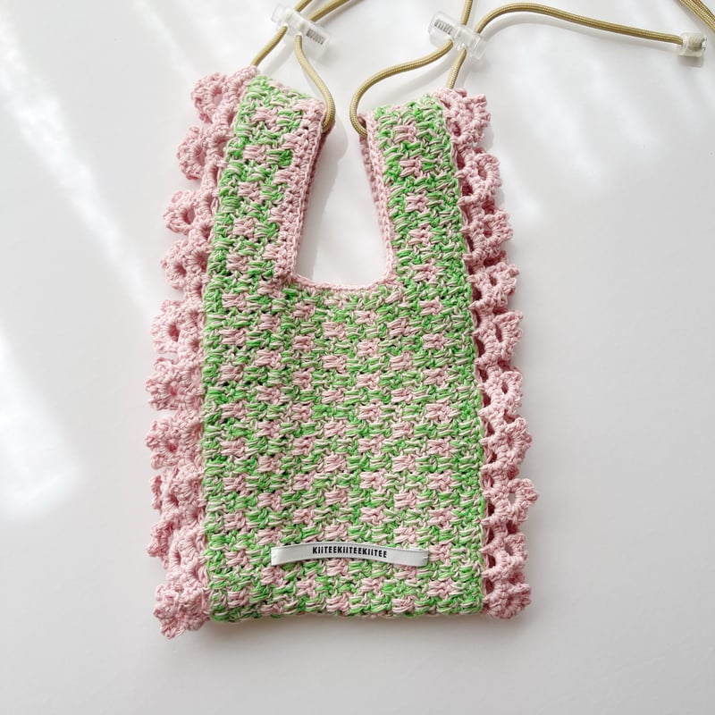 ダウンロード編み図：PDFデータ》【かぎ針編み】ツイード見えの