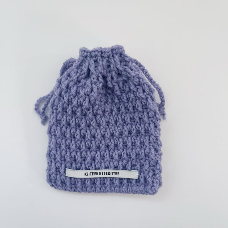 編み物Kit》【かぎ針編み】引き上げ編みの巾着C | KiiTEEKiiTEEKiiTEE