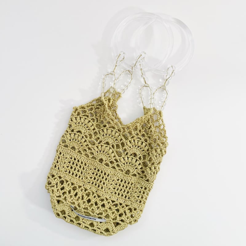 ダウンロード編み図：PDFデータ》【かぎ針編み】ビーズハンドル