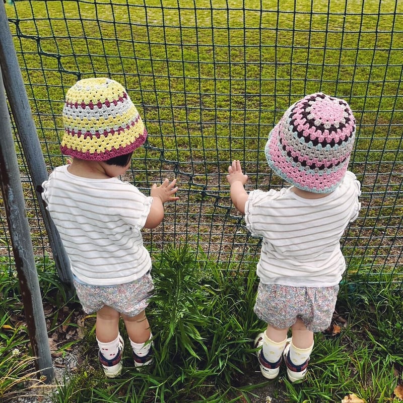 ダウンロード編み図：PDFデータ》【かぎ針編み】コットングラニー