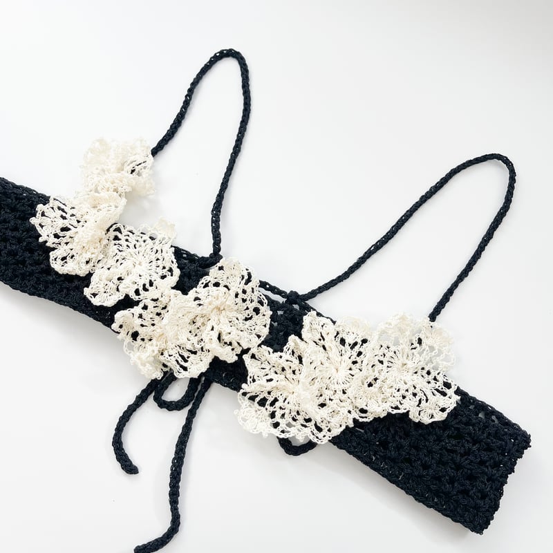 編み物Kit》【かぎ針編み】フラワービスチェ | KiiTEEKiiTEEKiiTEE /