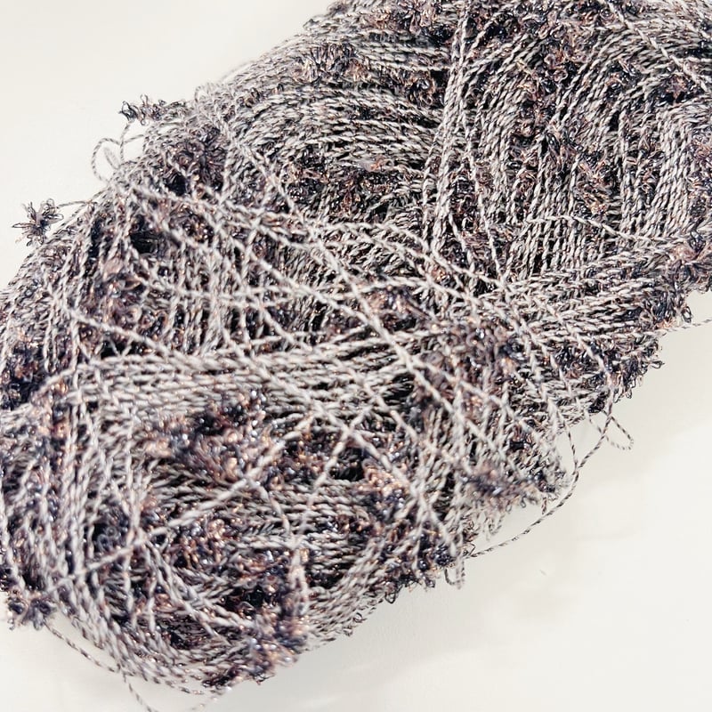 編み物Kit》【かぎ針編み】ラメメッシュプルオーバー