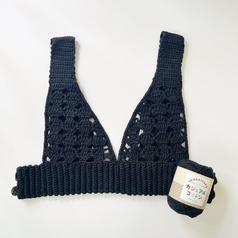 ダウンロード編み図：PDFデータ》【かぎ針編み】シェルメッシュ