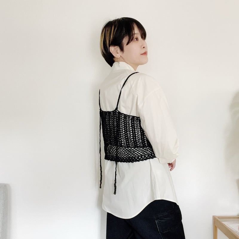 ダウンロード編み図：PDFデータ》【かぎ針編み】レーシーグラニー