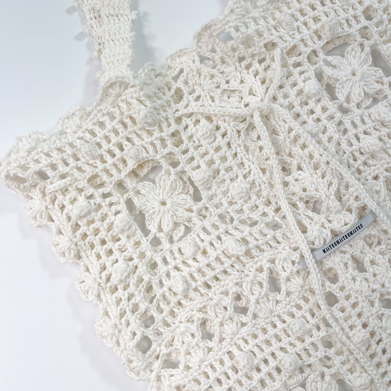 かぎ針編みhandmade 編み物Kit》【かぎ針編み】フラワーグラニートート | KiiTEEKiiTEEKiiTE