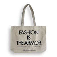 SLOWPOKE＂FASHION IS THE ARMOR TOTE BAG＂ENVIRO TOTE