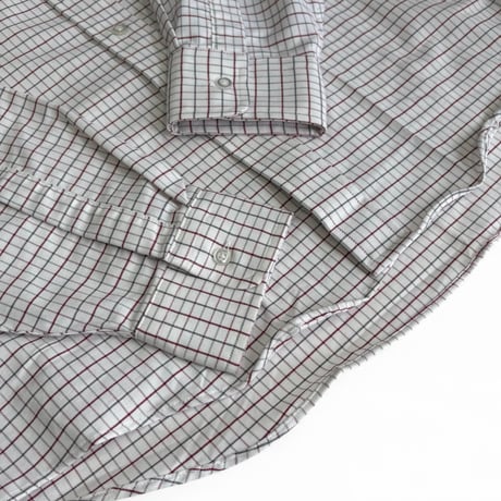 DEADSTOCK " 1990's L.L.BEAN PLAID OXFORD L/S BD SHIRT " MADE IN U.S.A. / SZ M 16-34
