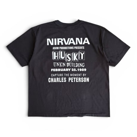 CHARLES PETERSON＂NIRVANA 1989 T-SHIRT＂