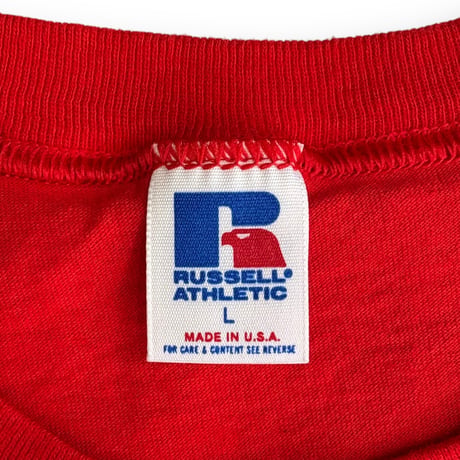 DEADSTOCK＂1980's RUSSELL ATHLETIC BLANK T-SHIRT＂MADE IN U.S.A. / SZ LARGE
