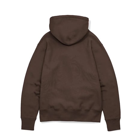 HOUSE OF BLANKS＂RELAXED FIT PULLOVER HOODED SWEATSHIRT＂Chocolate Brown