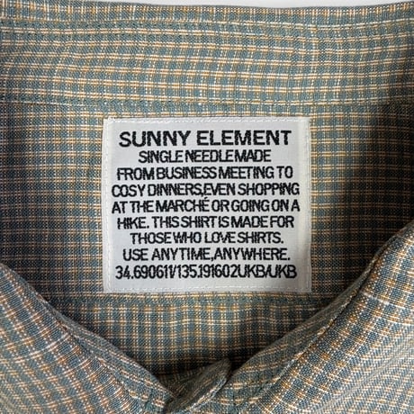 SUNNY ELEMENT＂VINEYARD SHIRT＂LINEN RAYON / DEADSTOCK FABRIC