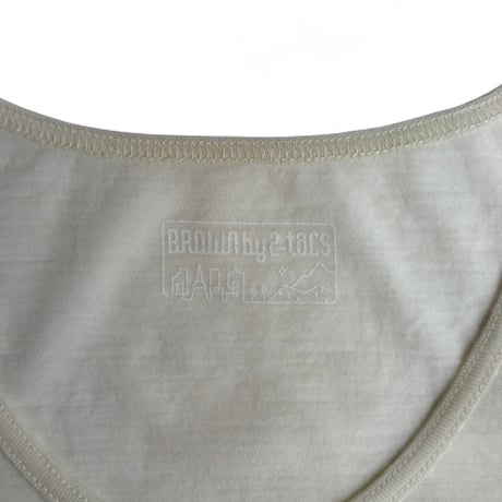 BROWN by 2-tacs＂BAA TANK＂MERINO WOOL JERSEY