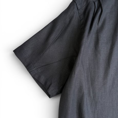 SUNNY ELEMENT＂VINEYARD SHIRT S/S＂FRENCH LINEN / DEADSTOCK FABRIC