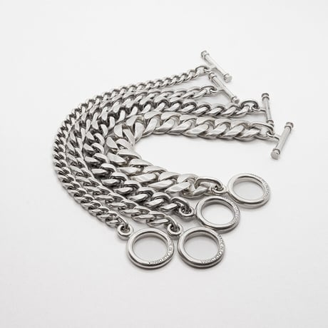 MADE IN CALIFORNIA＂T-BAR CUBAN BRACELET＂Made in U.S.A. / SZ SMALL