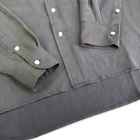 SUNNY ELEMENT＂SLEEPIMG SHIRT＂SILK LINEN / DEADSTOCK FABRIC
