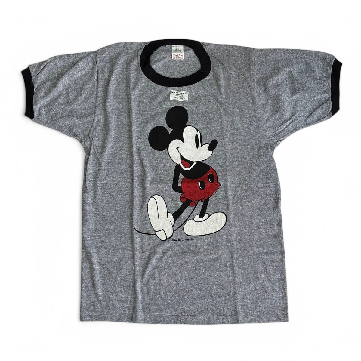 Mickey Mouse×Tropix Togs Tシャツ (6-8) 古着 80s USA製 Tropix Togs Disney Mickey ミッキー 白足