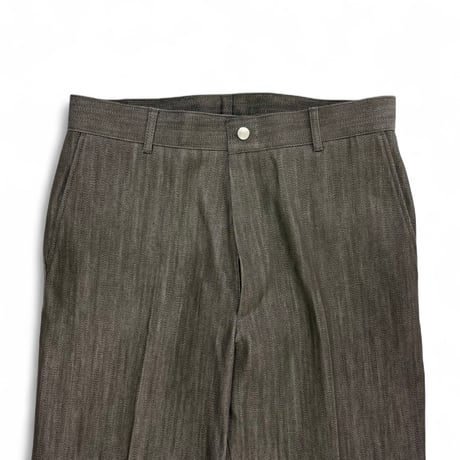 WILLOW PANTS＂P-016＂BROWN DENIM / DEAD FABRIC