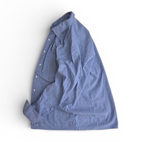 DEADSTOCK " ITALIAN NAVY CHAMBRAY SHIRT  "