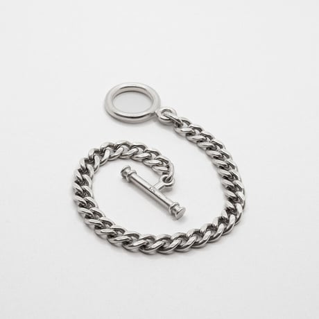 MADE IN CALIFORNIA＂T-BAR CUBAN BRACELET＂Made in U.S.A. / SZ SMALL