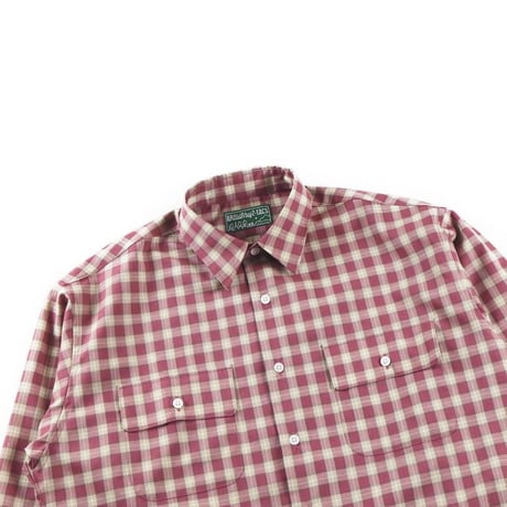 BROWN by 2-tacs＂REGULAR COLLAR＂RED CHECK