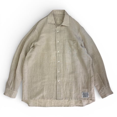 SUNNY ELEMENT＂SLEEPIMG SHIRT＂COTTON LINEN / DEADSTOCK FABRIC