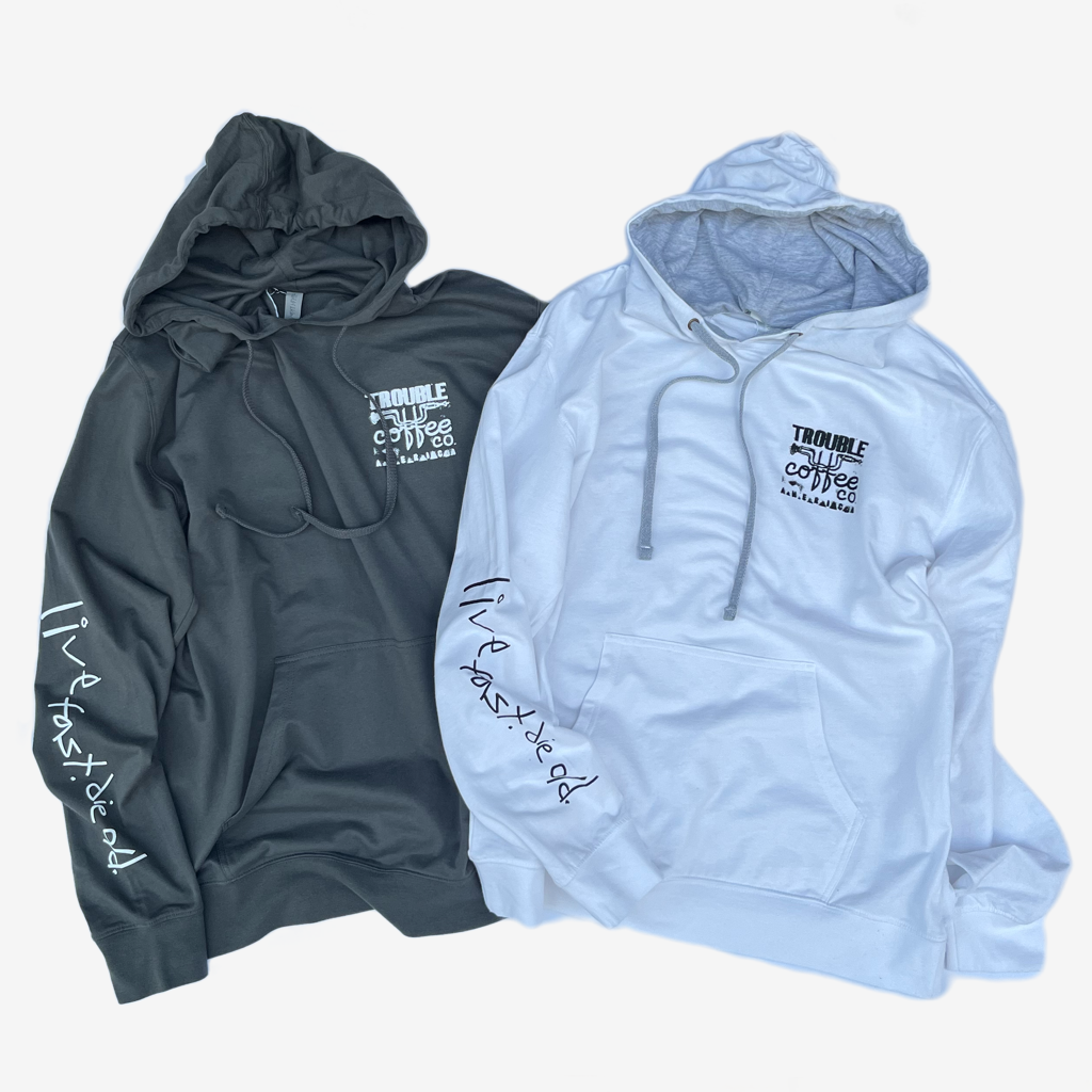 Trouble Coffee Co.＂Long Sleeve Hoodie＂ | GRUMMAN