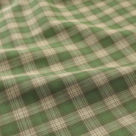 BROWN by 2-tacs＂WIDE COLLAR＂GREEN CHECK