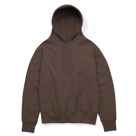 HOUSE OF BLANKS＂RELAXED FIT PULLOVER HOODED SWEATSHIRT＂Chocolate Brown