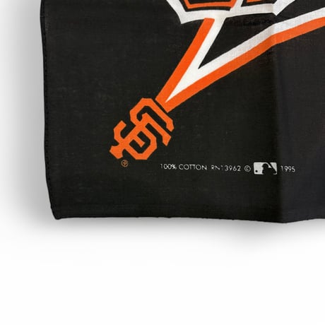 DEADSTOCK " 1990's MLB SAN FRANCISCO GIANTS BANDANA " Made in U.S.A.