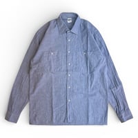 DEADSTOCK " ITALIAN NAVY CHAMBRAY SHIRT  "