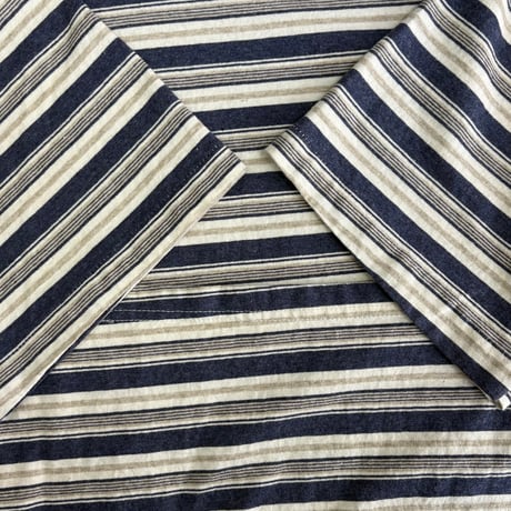 DEADSTOK＂1990's CRYSTAL MILLS MULTI STRIPED TｰSHIRT " MADE IN U.S.A. / SZ LARGE