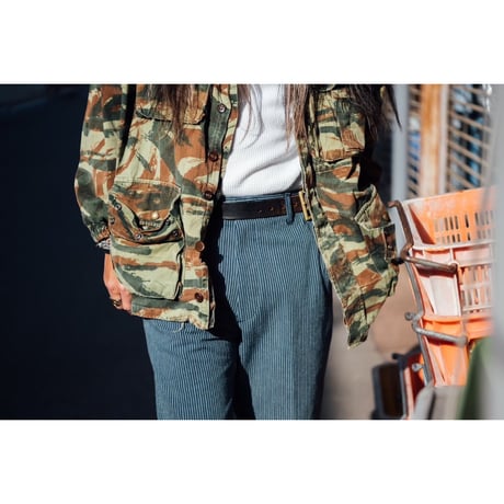 Willow Pants " P-015＂90's Deadstock fabric 備後絣