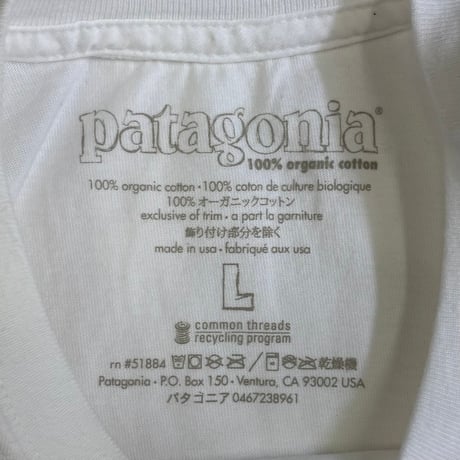 DEADSTOCK " PATAGONIA BLANK T-SHIRT＂＂MADE IN U.S.A.