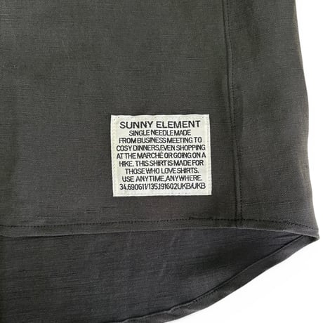 SUNNY ELEMENT＂SLEEPIMG SHIRT＂SILK LINEN / DEADSTOCK FABRIC