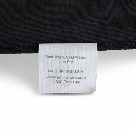 SLOWPOKE＂FASHION IS THE ARMOR BLACK TOTE BAG＂ENVIRO TOTE