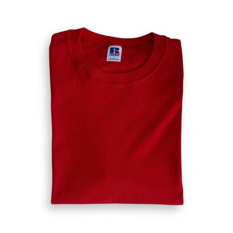 DEADSTOCK＂1980's RUSSELL ATHLETIC BLANK T-SHIRT＂MADE IN U.S.A. / SZ LARGE