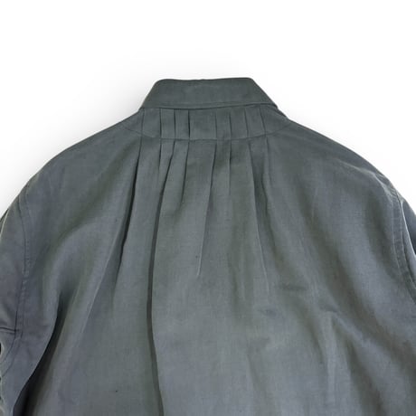 SUNNY ELEMENT＂SLEEPIMG SHIRT＂SILK LINEN / DEADSTOCK FABRIC