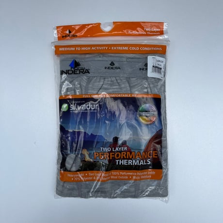 INDERA MILLS＂TWO-LAYER PERFORMANCE THERMAL PANTS＂MADE IN U.S.A.