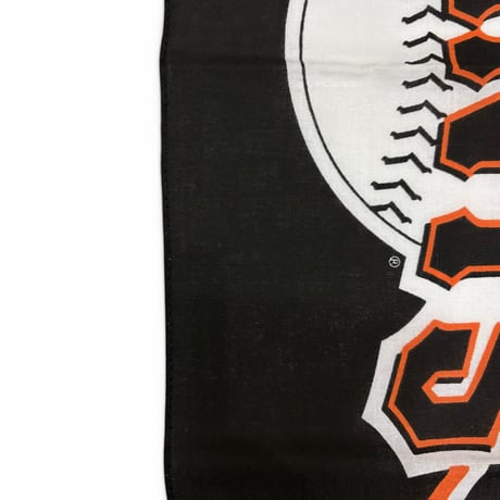 DEADSTOCK " 1990's MLB SAN FRANCISCO GIANTS BANDANA " Made in U.S.A.