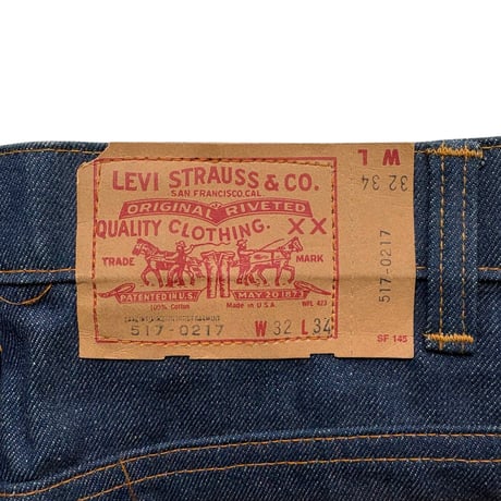 DEADSTOCK " 1981y LEVI'S 517-0217 JEANS＂MADE IN U.S.A. / SZ W32L34