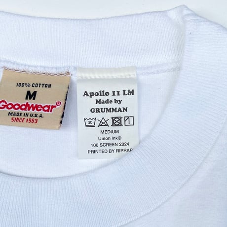 Riprap " APOLLO 11 LUNAR MODULE L/S TEE＂1990's NOS GOODWEAR / MADE IN U.S.A.