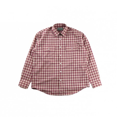 BROWN by 2-tacs＂REGULAR COLLAR＂RED CHECK
