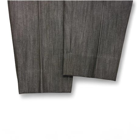 WILLOW PANTS＂P-016＂BROWN DENIM / DEAD FABRIC