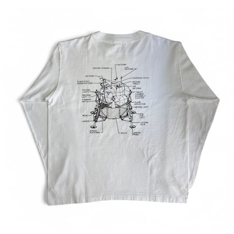 Riprap " APOLLO 11 LUNAR MODULE L/S TEE＂1990's NOS GOODWEAR / MADE IN U.S.A.