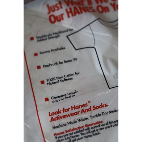DEADSTOCK ＂1990's HANES 3PACK V NECK T-SHIRT＂