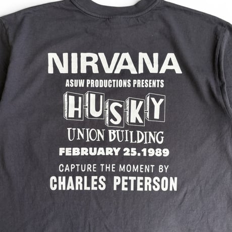 CHARLES PETERSON＂NIRVANA 1989 T-SHIRT＂